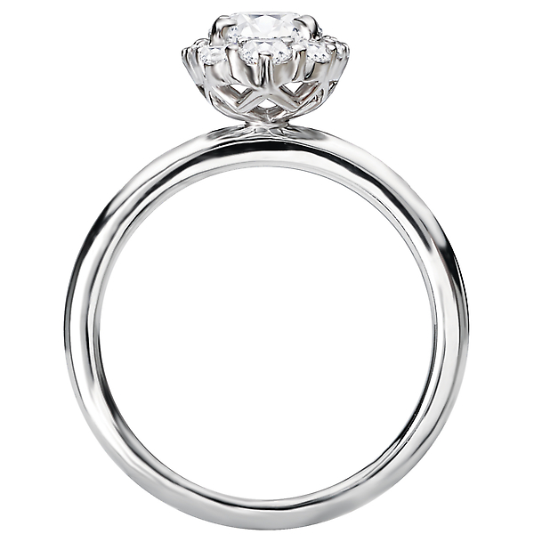 Halo Diamond Semi-Mount Engagement Ring Image 2 Puckett's Fine Jewelry Benton, KY