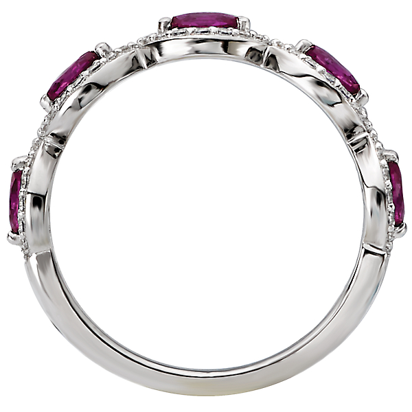 Diamond and Gemstone Fashion Ring Image 2 Baker's Fine Jewelry Bryant, AR