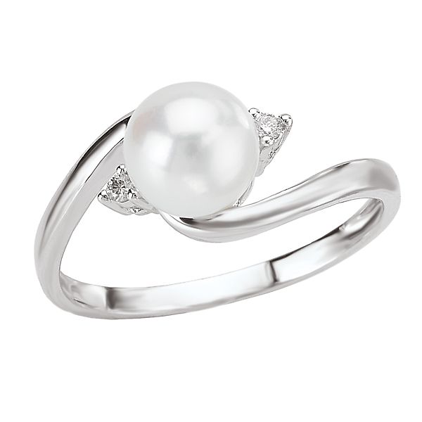 Ladies Pearl and Diamond Ring Ann Booth Jewelers Conway, SC