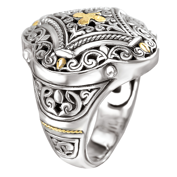 Ladies Fashion Cross Ring Image 3 The Hills Jewelry LLC Worthington, OH