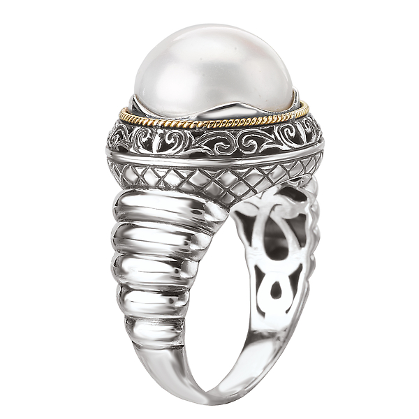 Ladies Fashion Pearl Ring Image 3 The Hills Jewelry LLC Worthington, OH
