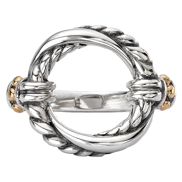 Ladies Fashion Two-Tone Ring Image 4 The Hills Jewelry LLC Worthington, OH