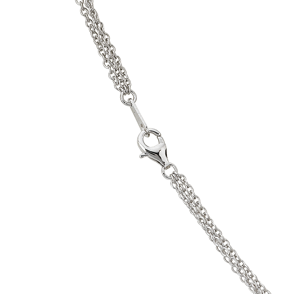 Sterling Silver Triple Chain Image 4 Baker's Fine Jewelry Bryant, AR