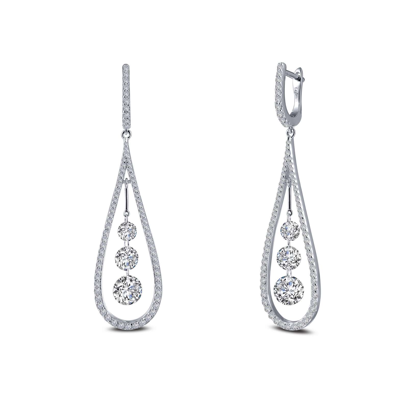 Fancy Hoop Drop Earrings Griner Jewelry Co. Moultrie, GA