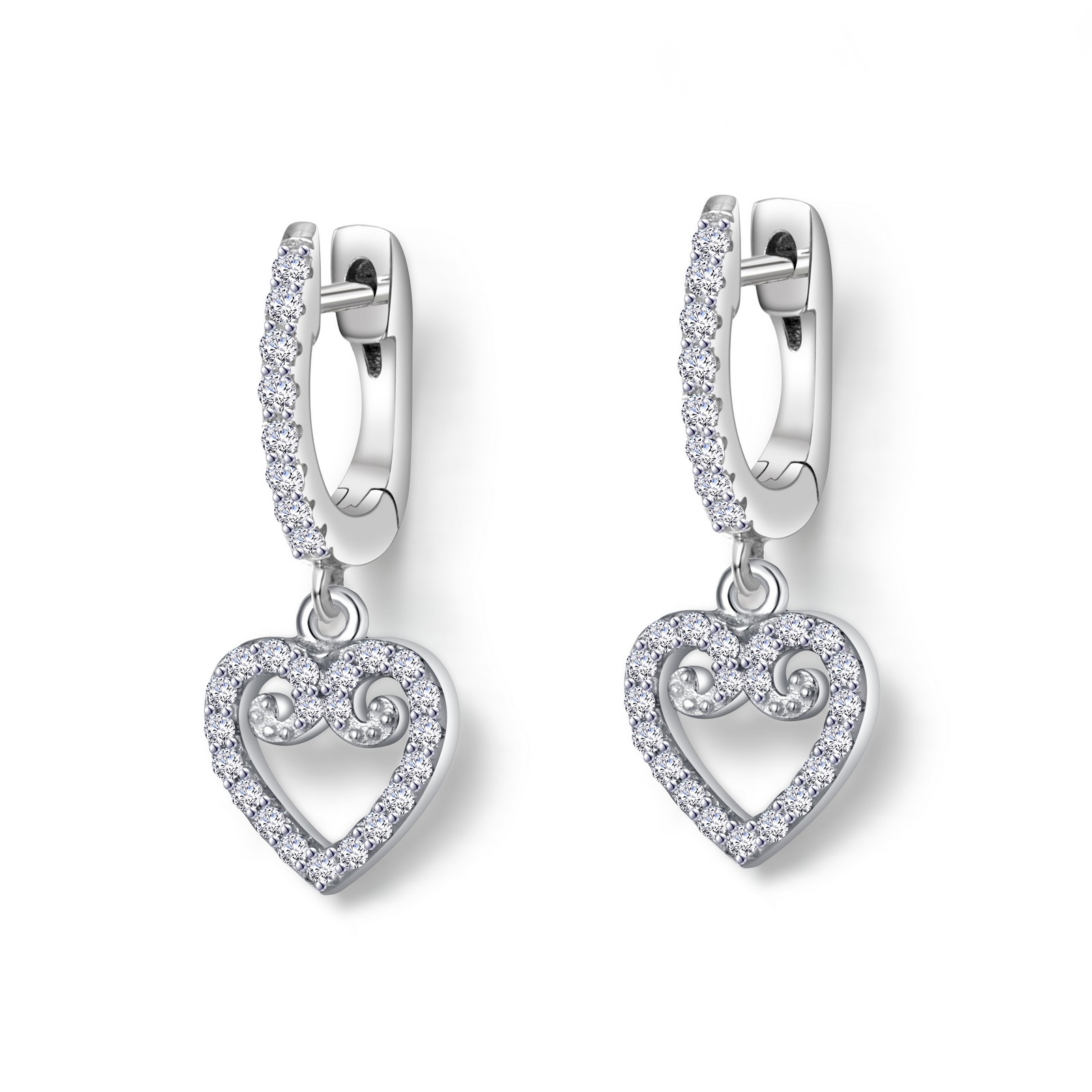 Mini Open Heart Huggies Ware's Jewelers Bradenton, FL