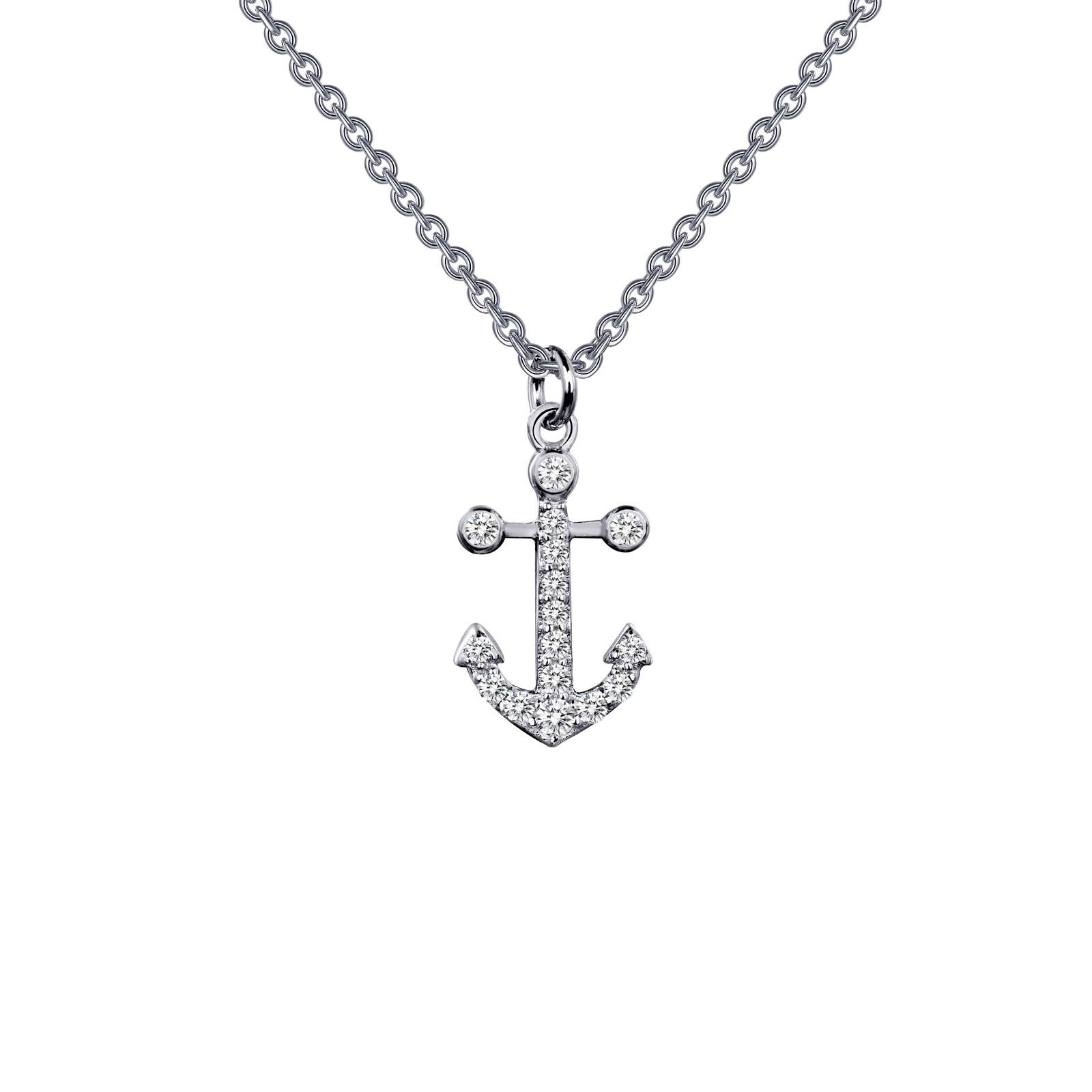 0.16 CTW Anchor Necklace by Lafonn