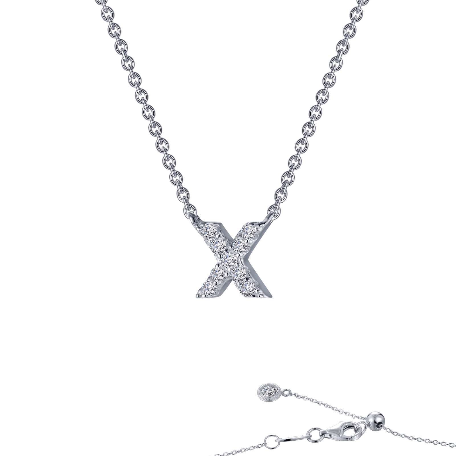 Letter X Pendant Necklace Wood's Jewelers Mt. Pleasant, PA
