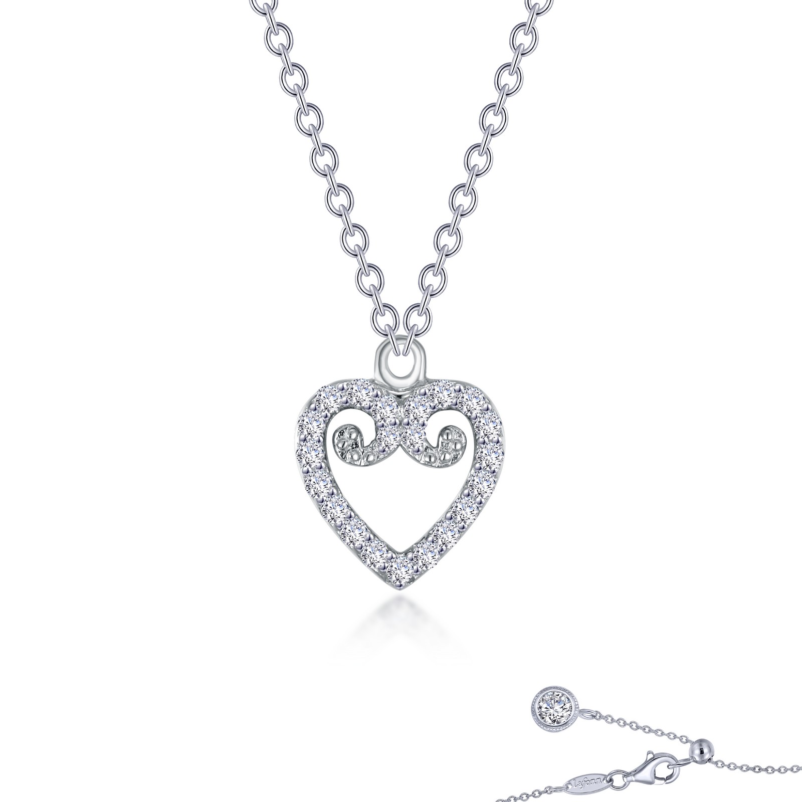 Mini Open Heart Necklace Ware's Jewelers Bradenton, FL