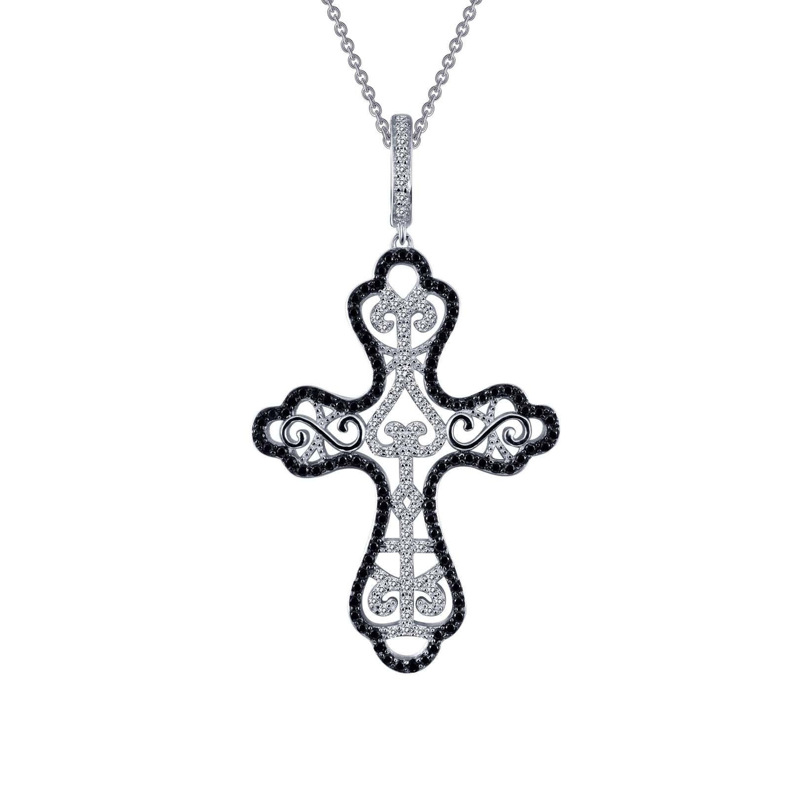 Scroll Cross Pendant Necklace Wood's Jewelers Mt. Pleasant, PA