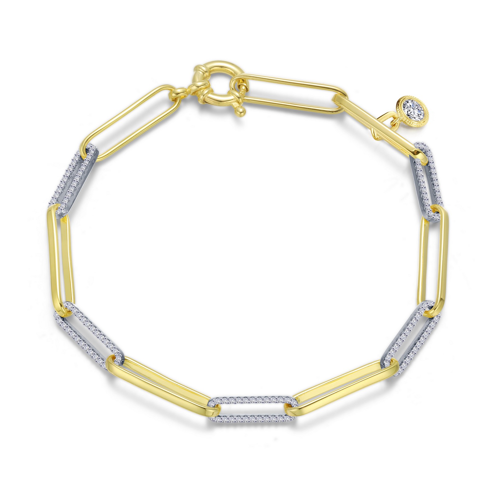 2-Tone Paperclip Bracelet Ware's Jewelers Bradenton, FL