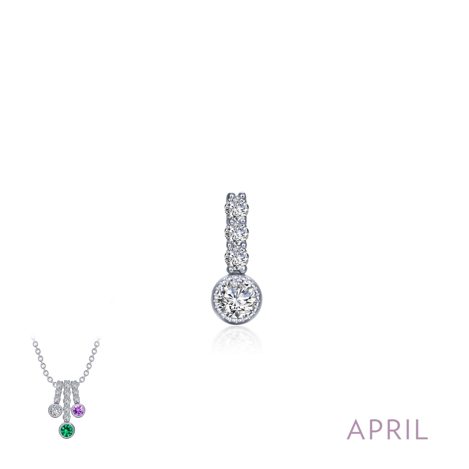 April Birthstone Love Pendant Griner Jewelry Co. Moultrie, GA