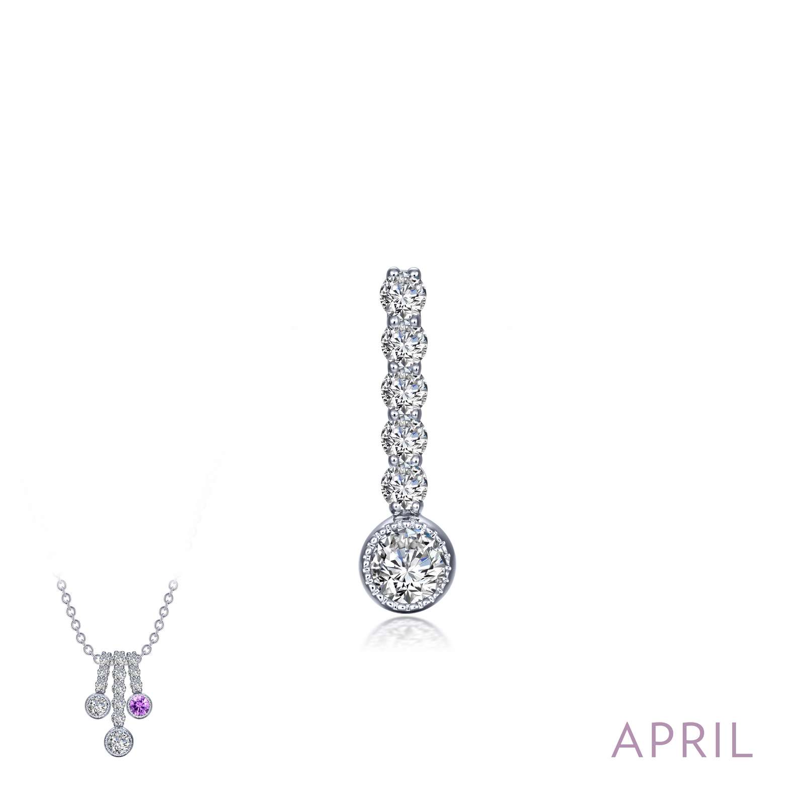April Birthstone Love Pendant Griner Jewelry Co. Moultrie, GA