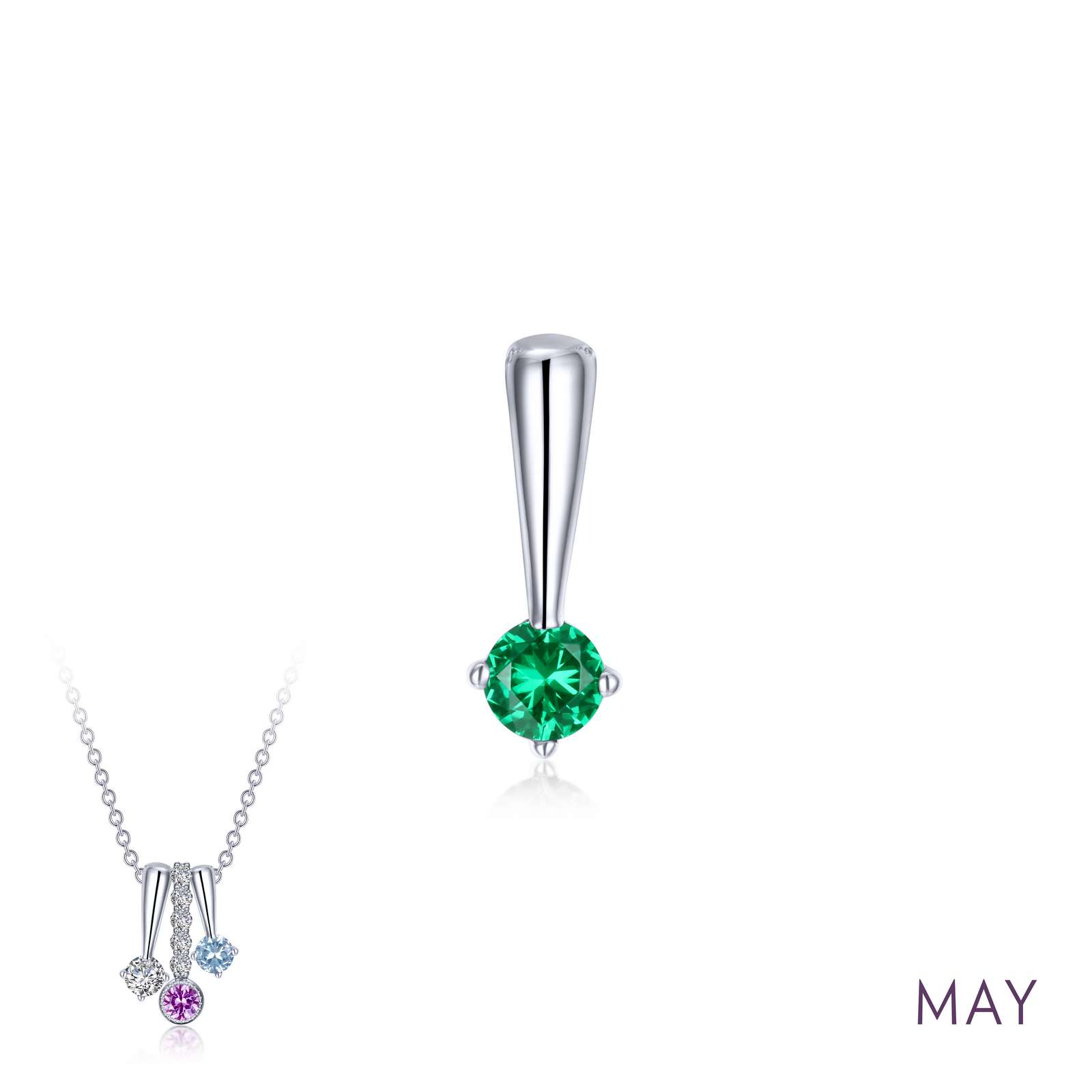 May Birthstone Love Pendant Griner Jewelry Co. Moultrie, GA