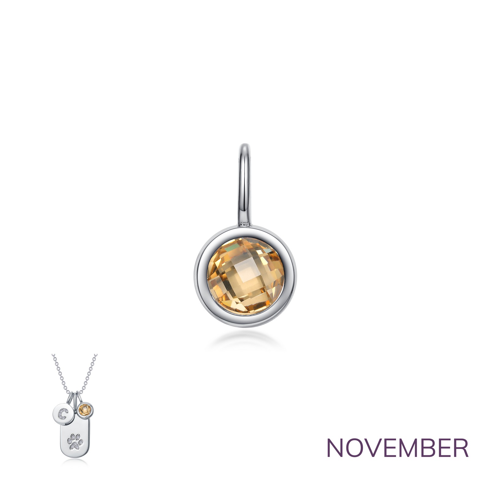 November Birthstone Love Pendant Ware's Jewelers Bradenton, FL