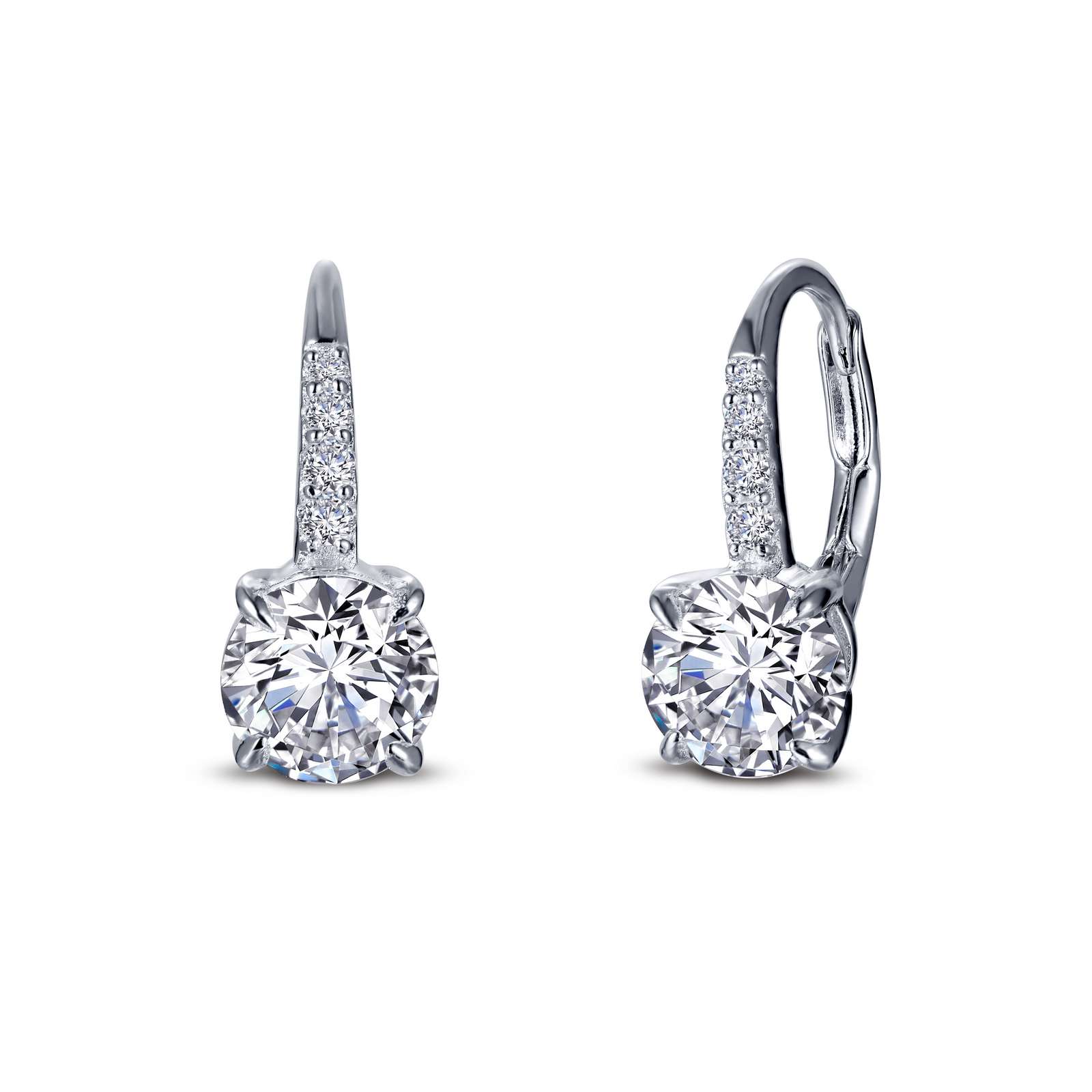 Solitaire Drop Earrings Griner Jewelry Co. Moultrie, GA
