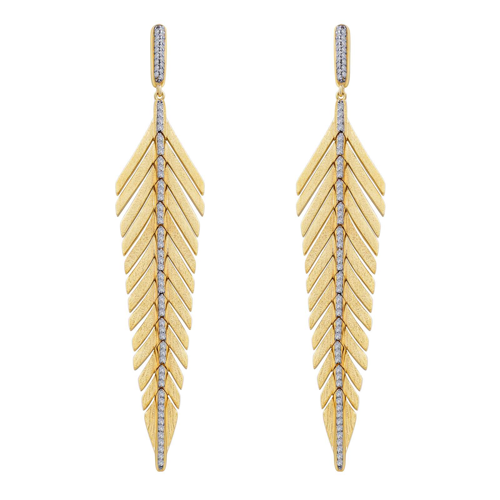 Mixed-Color Feather Drop Earrings Mendham Jewelers Mendham, NJ