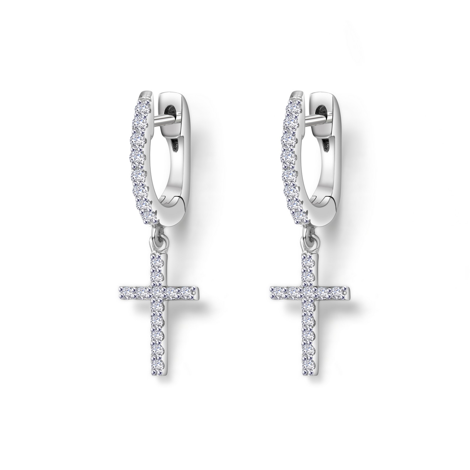 Mini Dangling Cross Earrings Ware's Jewelers Bradenton, FL