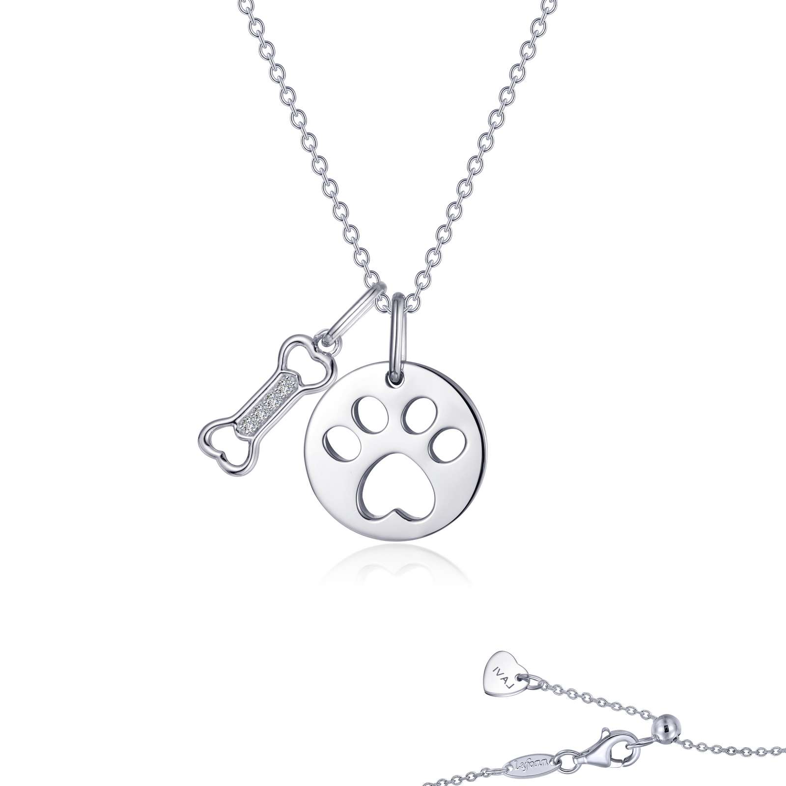 Paw Print Dog Bone Necklace Griner Jewelry Co. Moultrie, GA