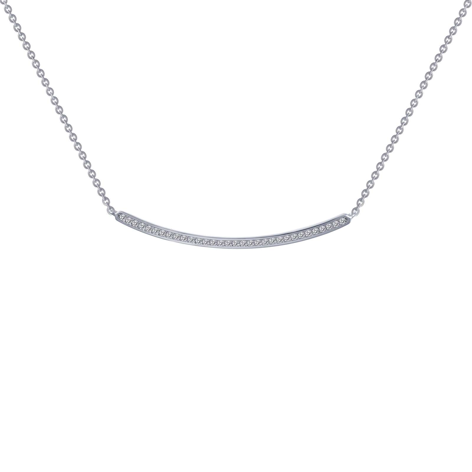 0.32 CTW Curved Bar Necklace Griner Jewelry Co. Moultrie, GA