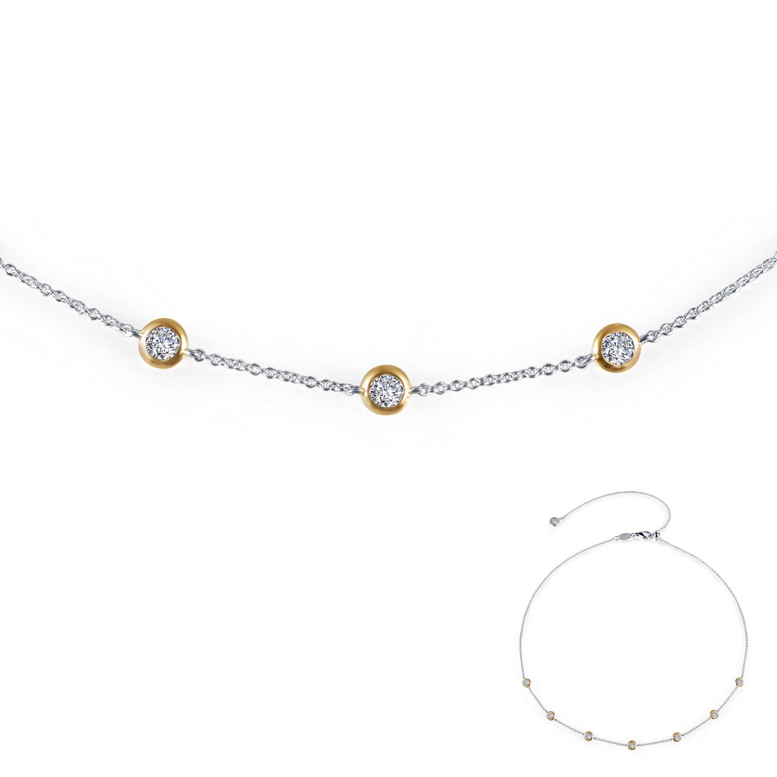 7 Symbols Of Joy Simulated Diamond Mixed-color Necklace Jacqueline's Fine Jewelry Morgantown, WV
