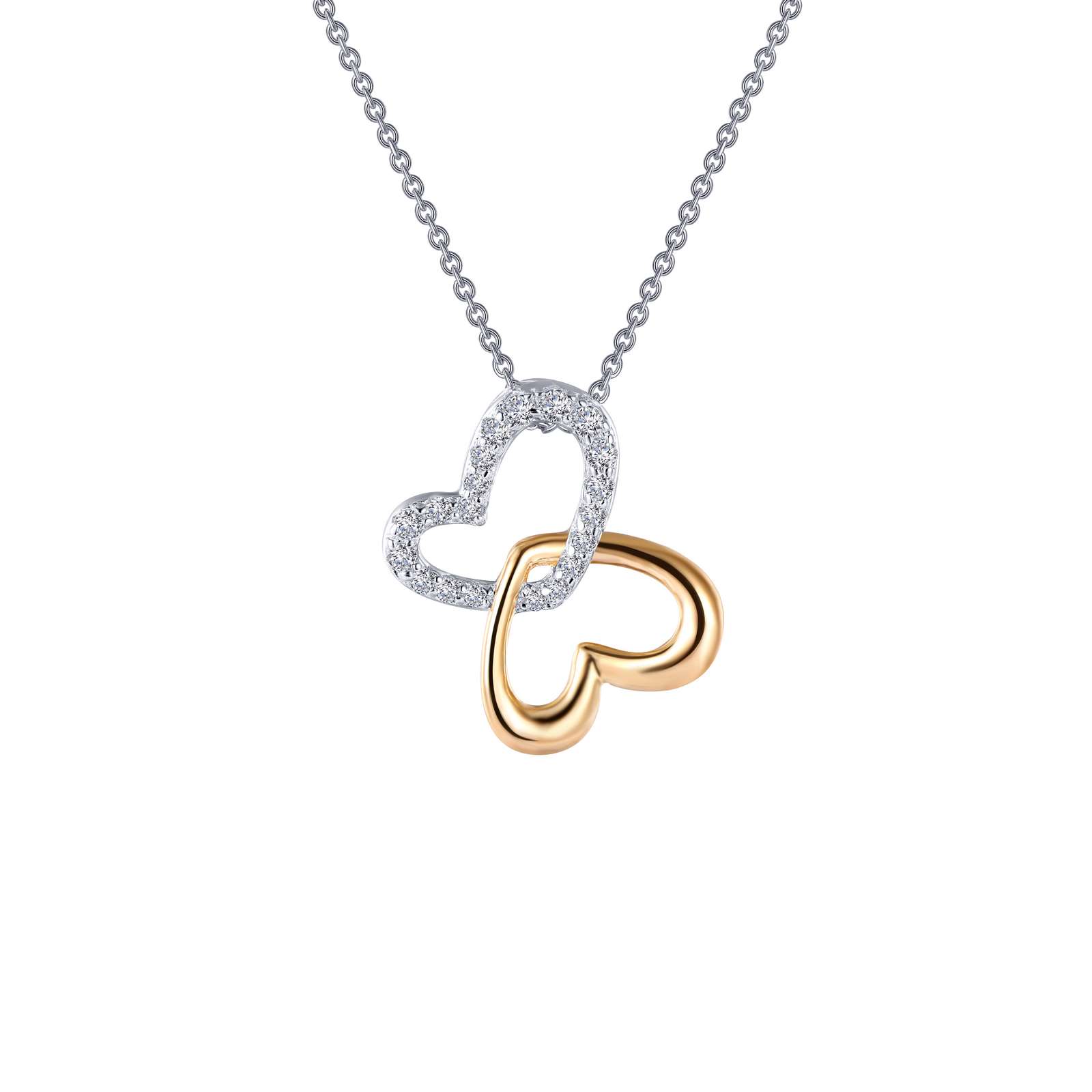 Double-Heart Shadow Necklace Mendham Jewelers Mendham, NJ