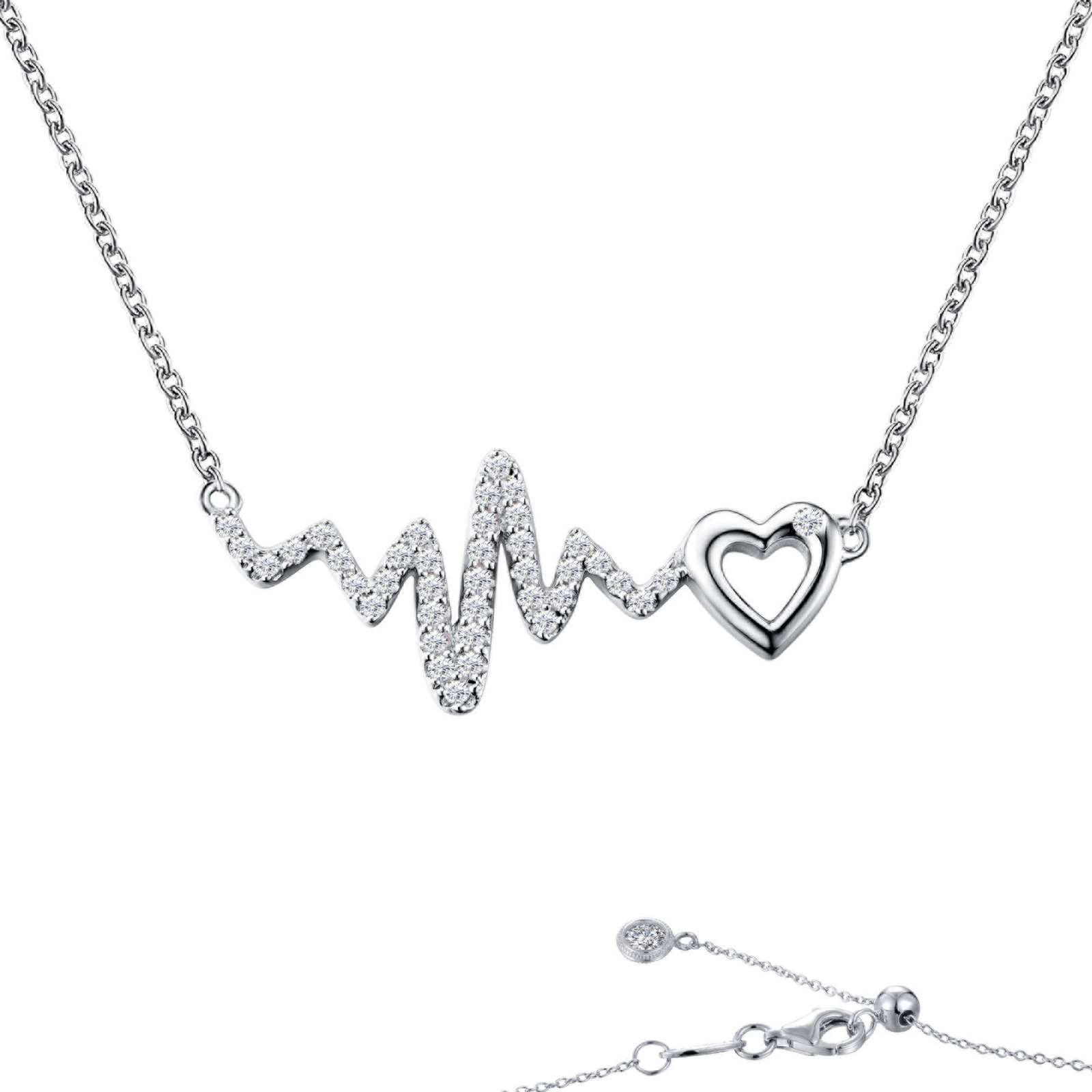 Heart & Heartbeat Necklace Mendham Jewelers Mendham, NJ