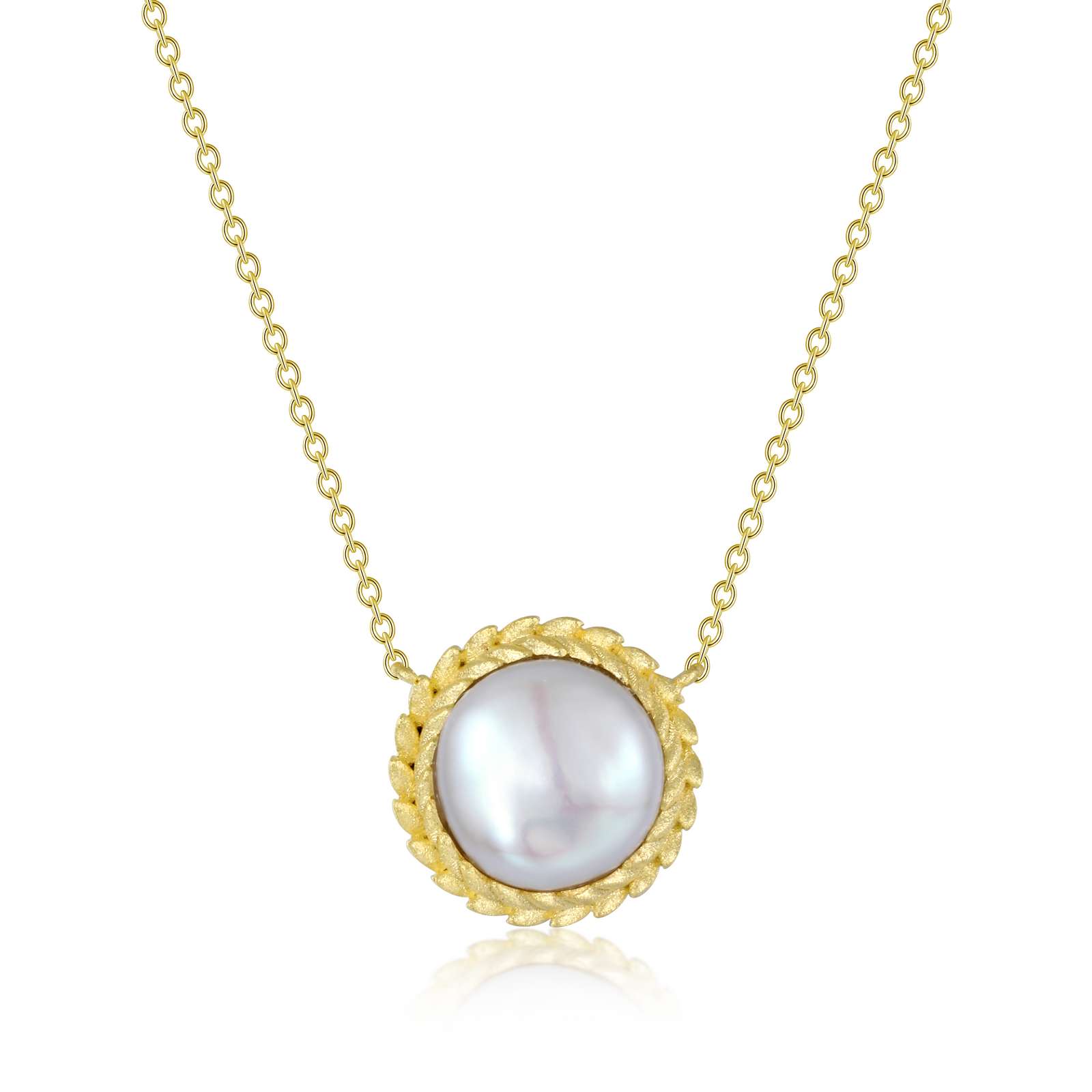 Lafonn Gold Club Fresh Water Pearl Gold Necklace Wood's Jewelers Mt. Pleasant, PA