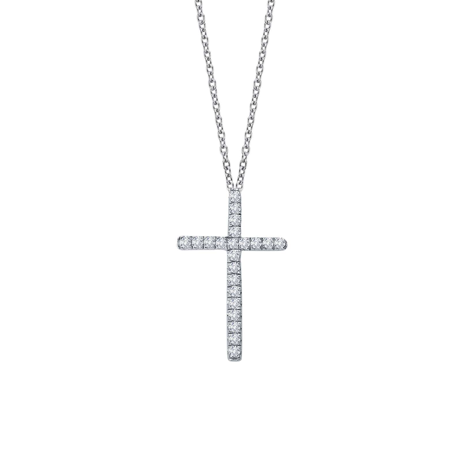 0.22 CTW Cross Necklace Mendham Jewelers Mendham, NJ