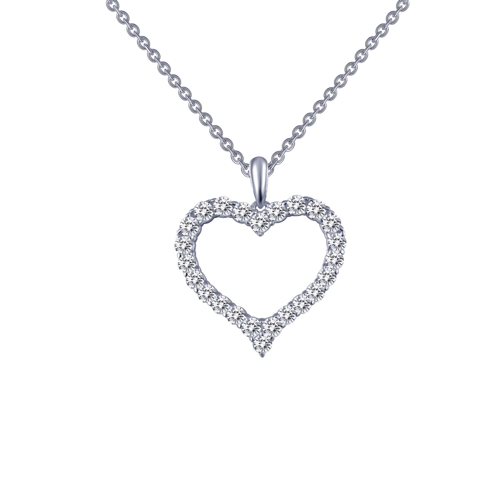 Open Heart Pendant Necklace Mendham Jewelers Mendham, NJ