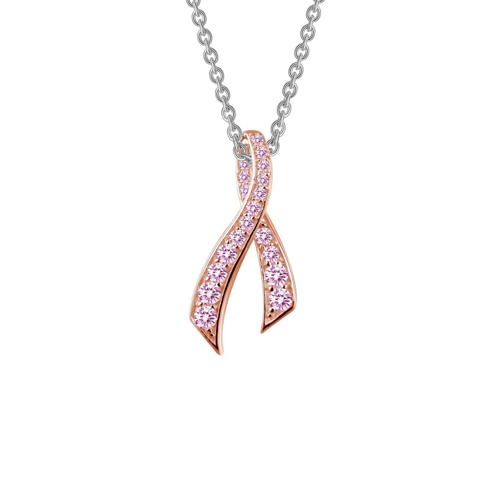Pink Ribbon Pendant Necklace Mendham Jewelers Mendham, NJ