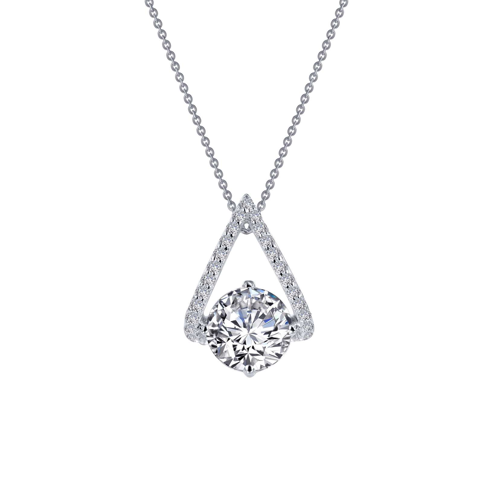 Trapeze Solitaire Pendant Necklace Griner Jewelry Co. Moultrie, GA