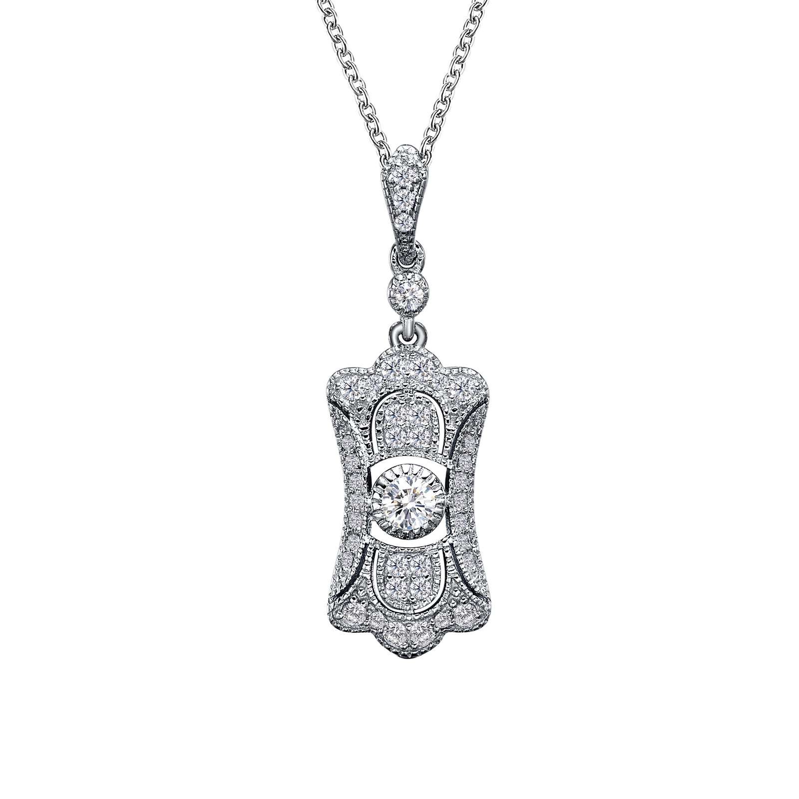 Art Deco Inspired Pendant Necklace Mendham Jewelers Mendham, NJ