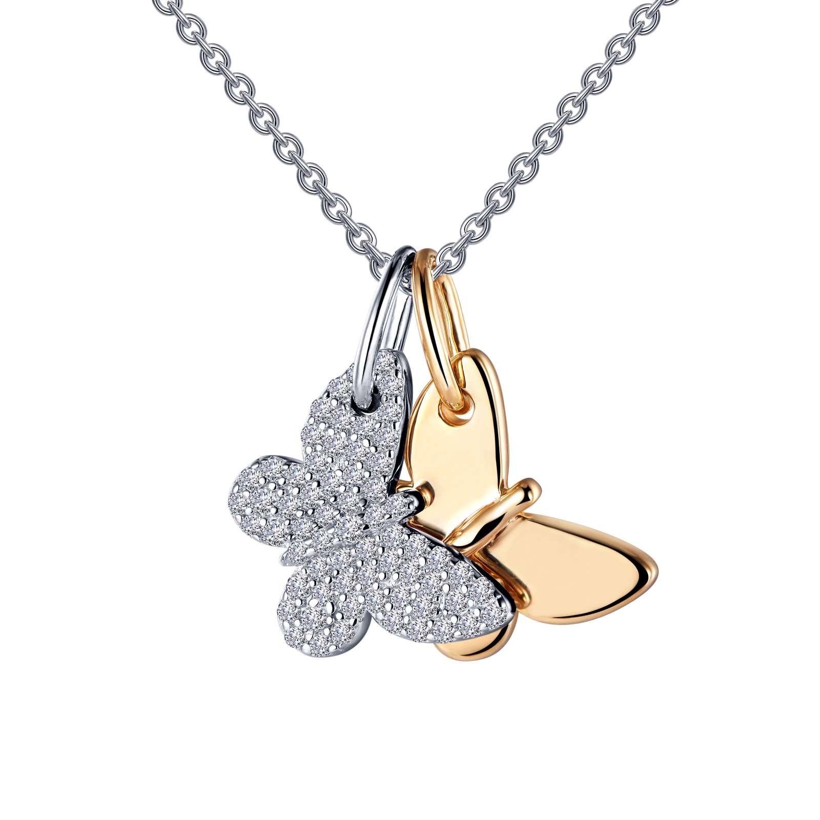 Butterfly Shadow Charm Necklace Mendham Jewelers Mendham, NJ