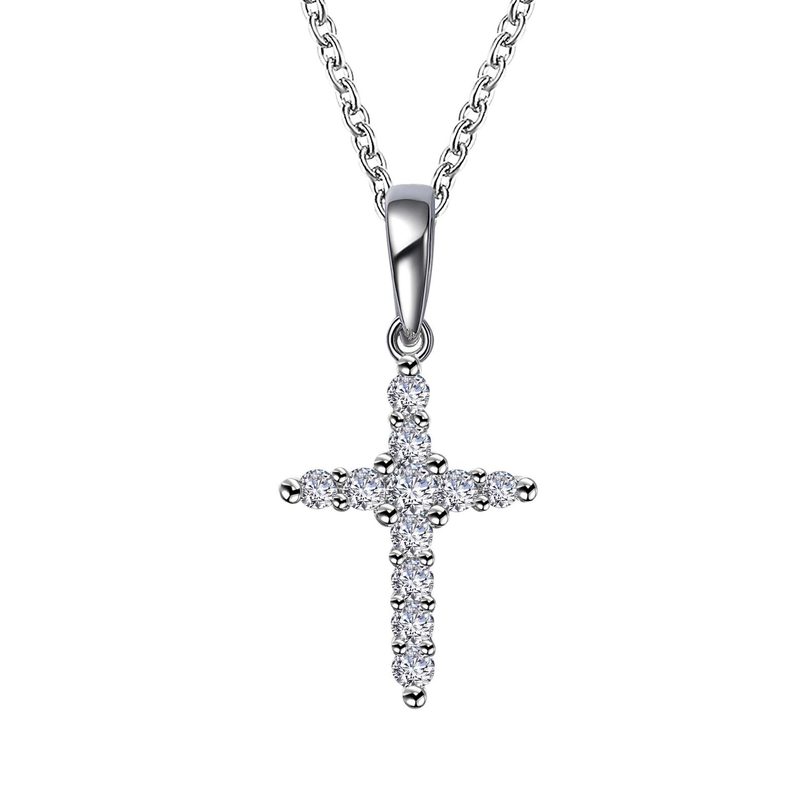 0.33 CTW Cross Pendant Necklace Mendham Jewelers Mendham, NJ