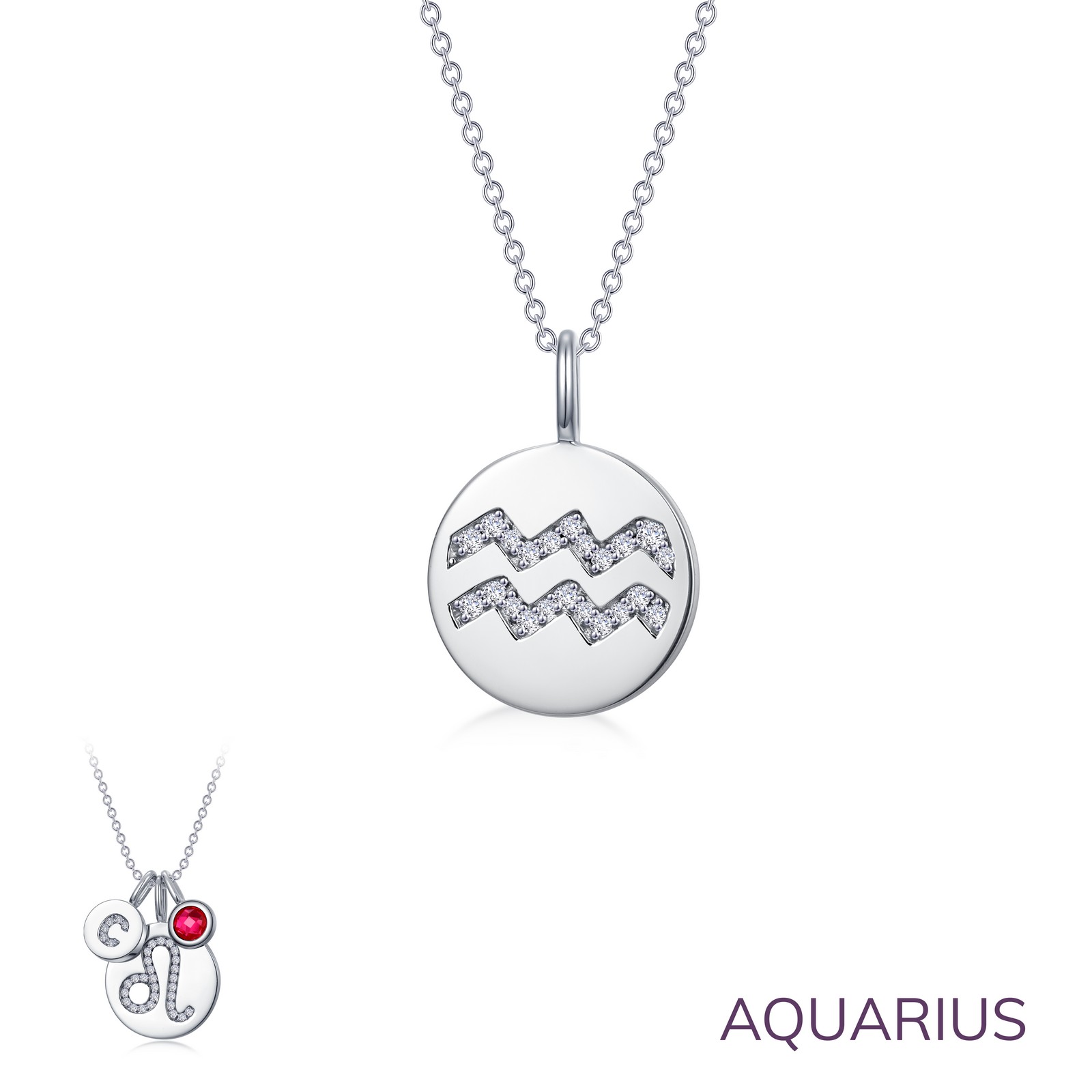 Zodiac Pendant Necklace, Aquarius Ware's Jewelers Bradenton, FL