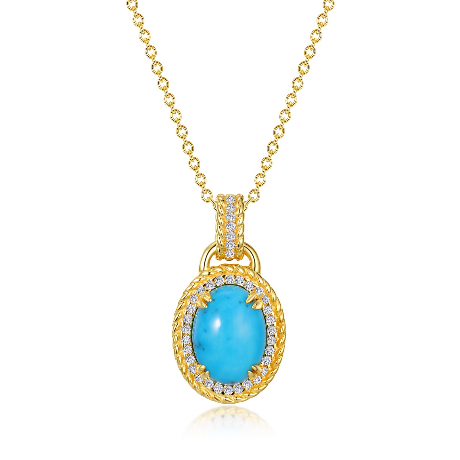 Blue Halo Necklace Ware's Jewelers Bradenton, FL