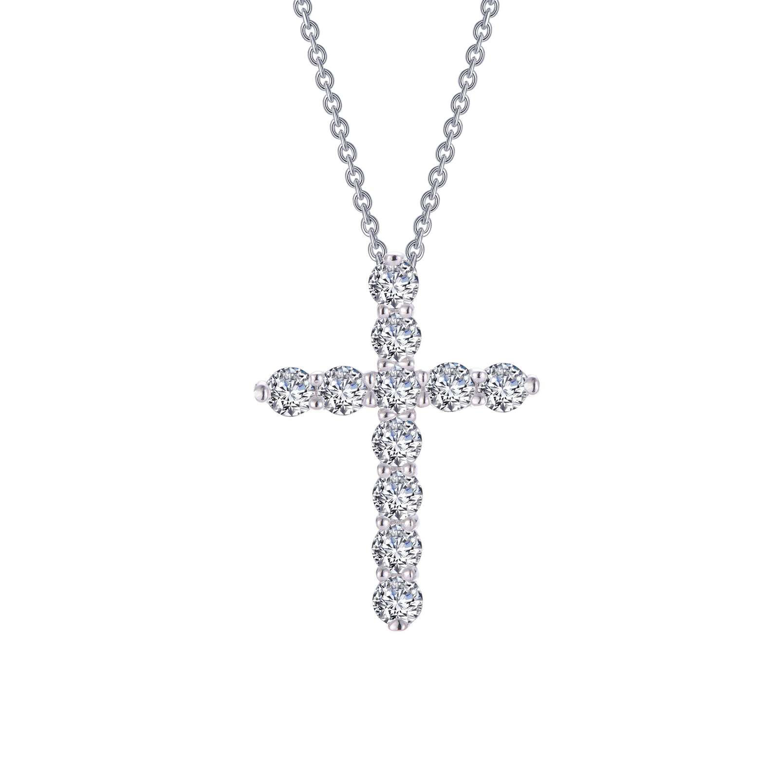 Classic Simulated Diamond Platinum Bonded Necklace Wood's Jewelers Mt. Pleasant, PA