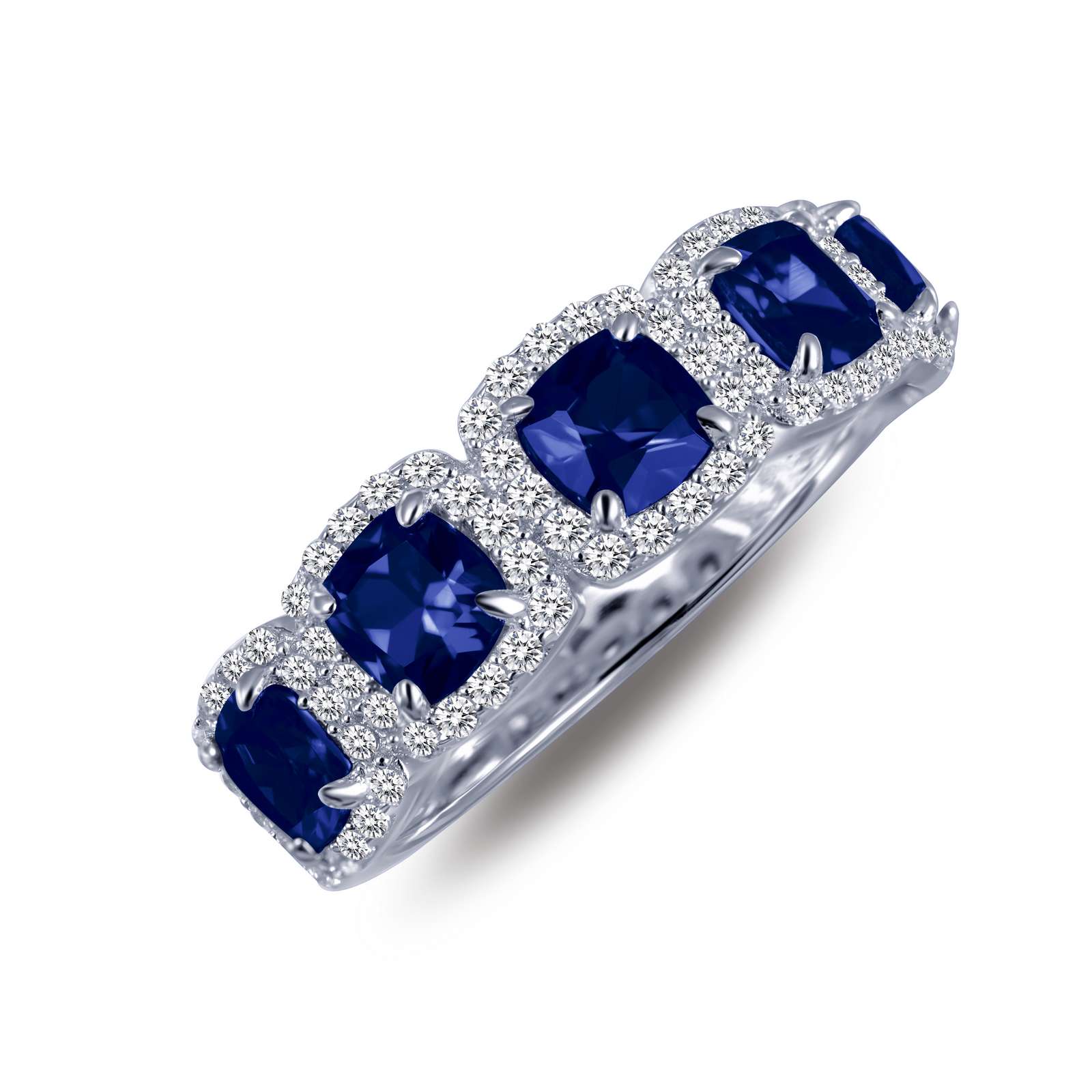 Classic Synthetic Sapphire Platinum Bonded Ring Wood's Jewelers Mt. Pleasant, PA