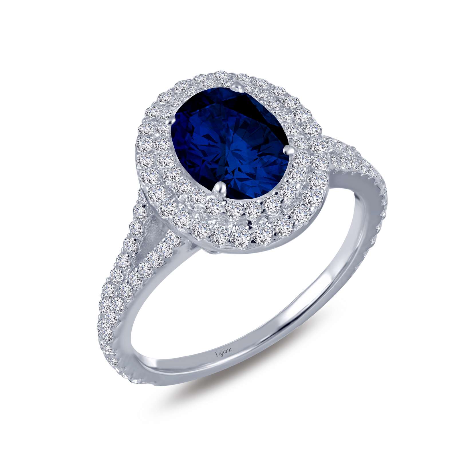 Double-Halo Engagement Ring Mendham Jewelers Mendham, NJ