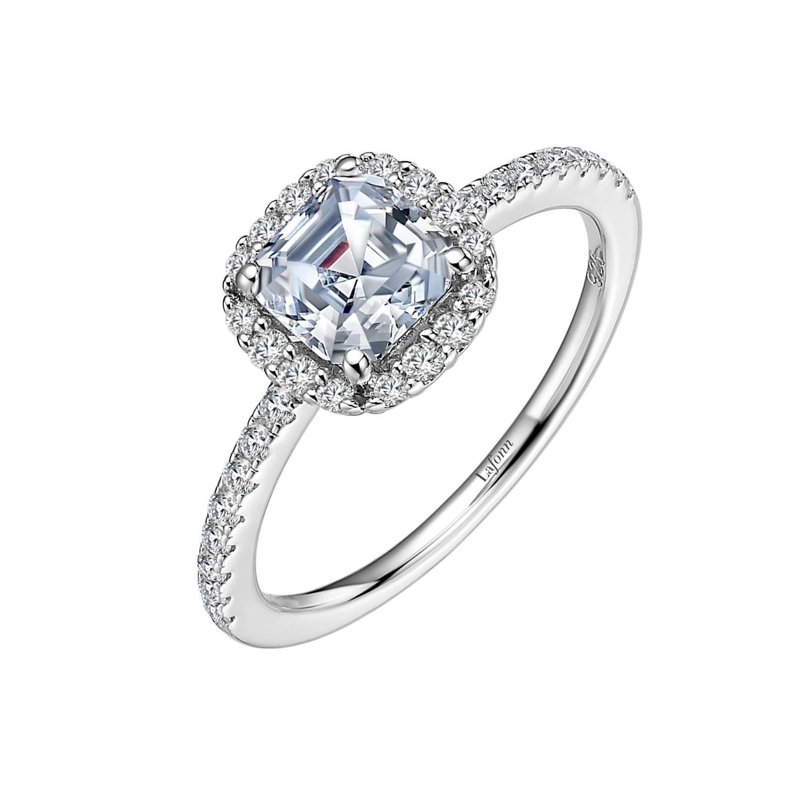 Asscher-Cut Halo Engagement Ring Wood's Jewelers Mt. Pleasant, PA