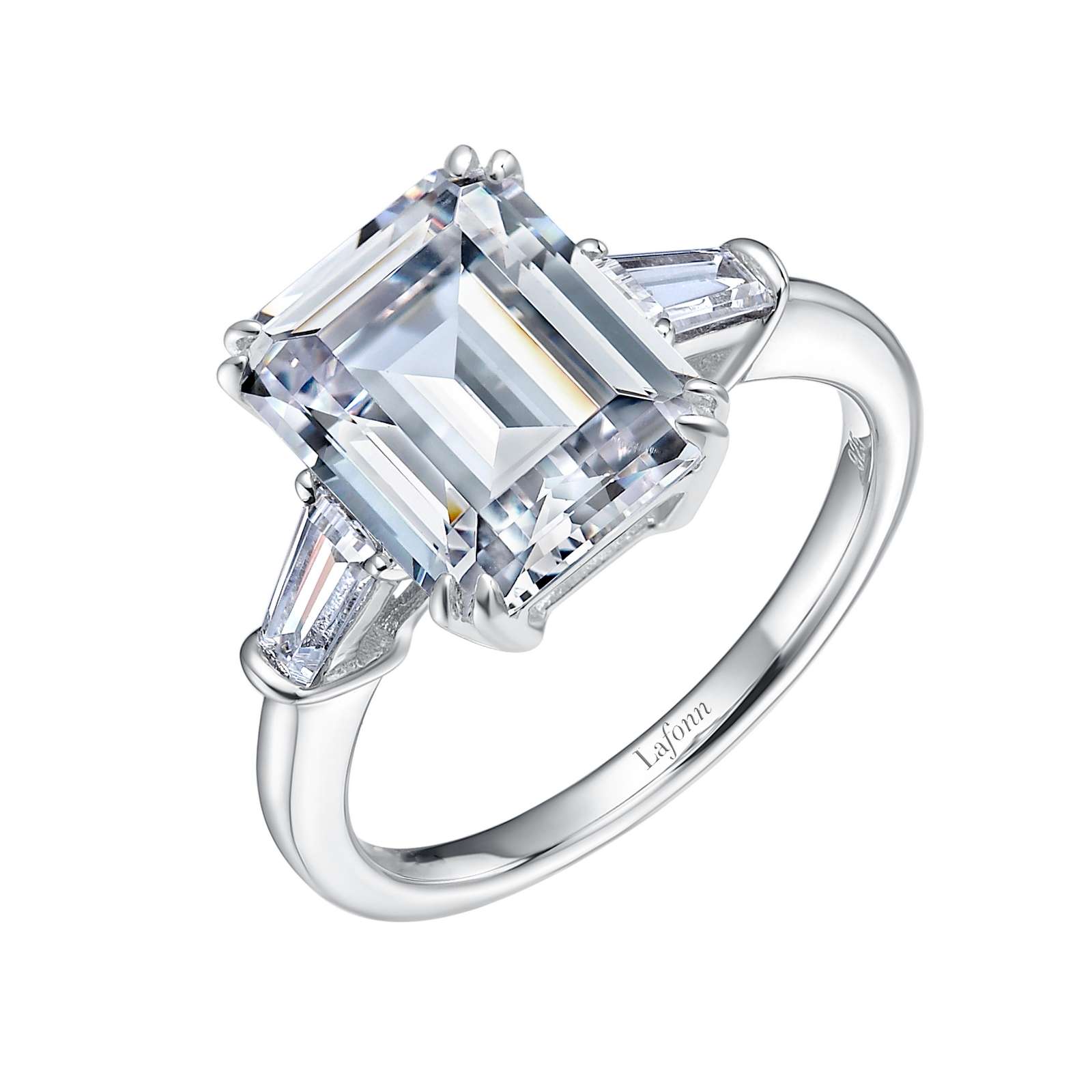 Classic Simulated Diamond Platinum Bonded Ring Wood's Jewelers Mt. Pleasant, PA