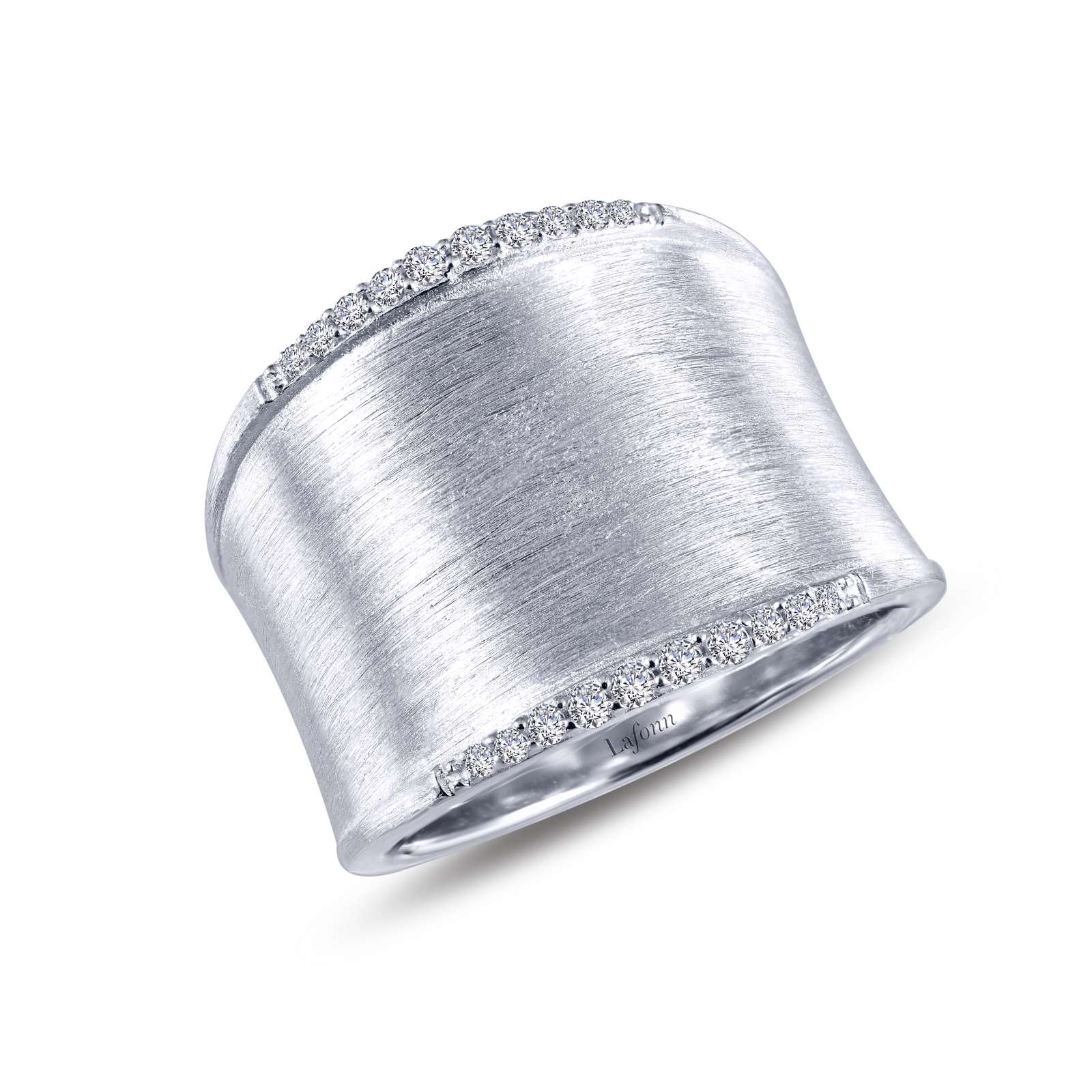 Classic Simulated Diamond Platinum Bonded Ring Mendham Jewelers Mendham, NJ