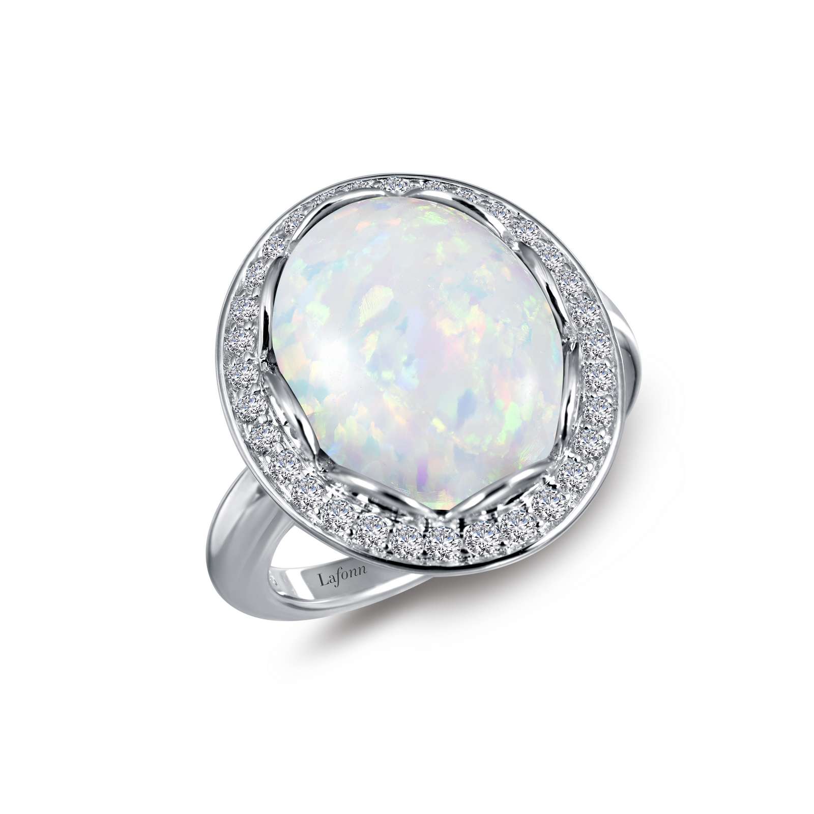 Classic Opal Platinum Bonded Ring Armentor Jewelers New Iberia, LA