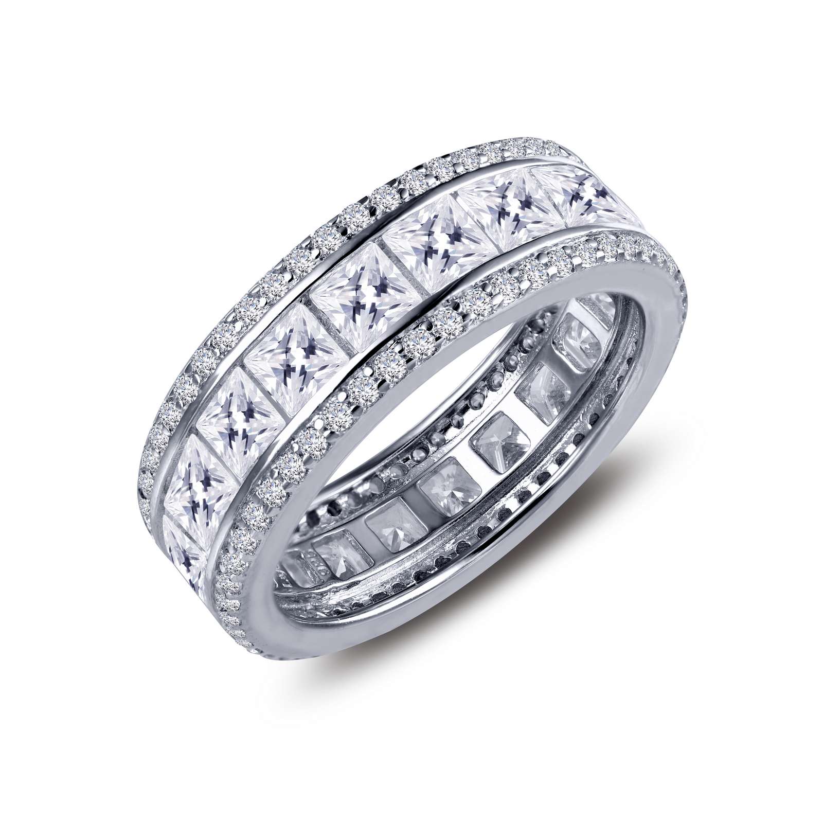 Classic Simulated Diamond Platinum Bonded Ring Wood's Jewelers Mt. Pleasant, PA
