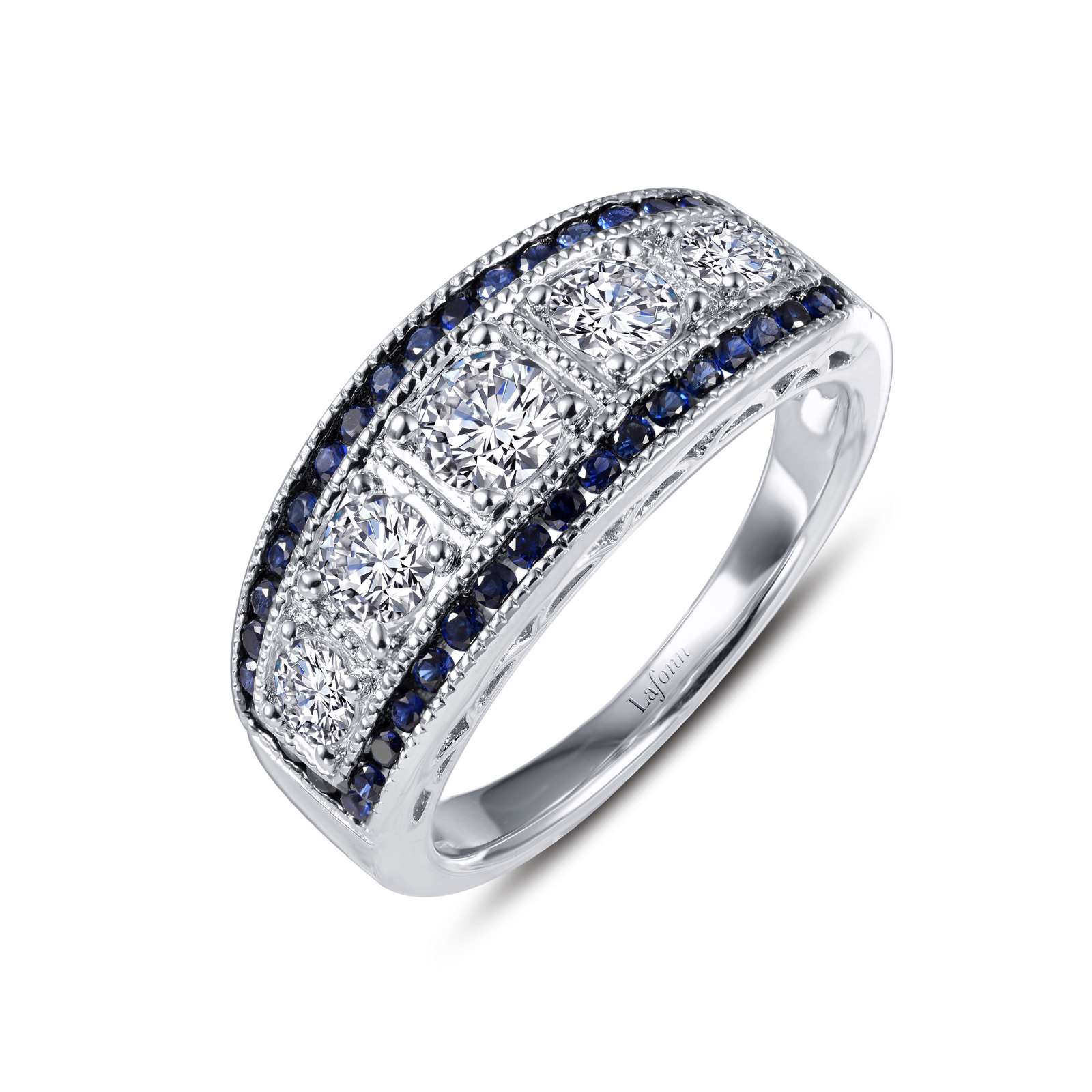 Heritage Synthetic Sapphire Platinum Bonded Ring Griner Jewelry Co. Moultrie, GA