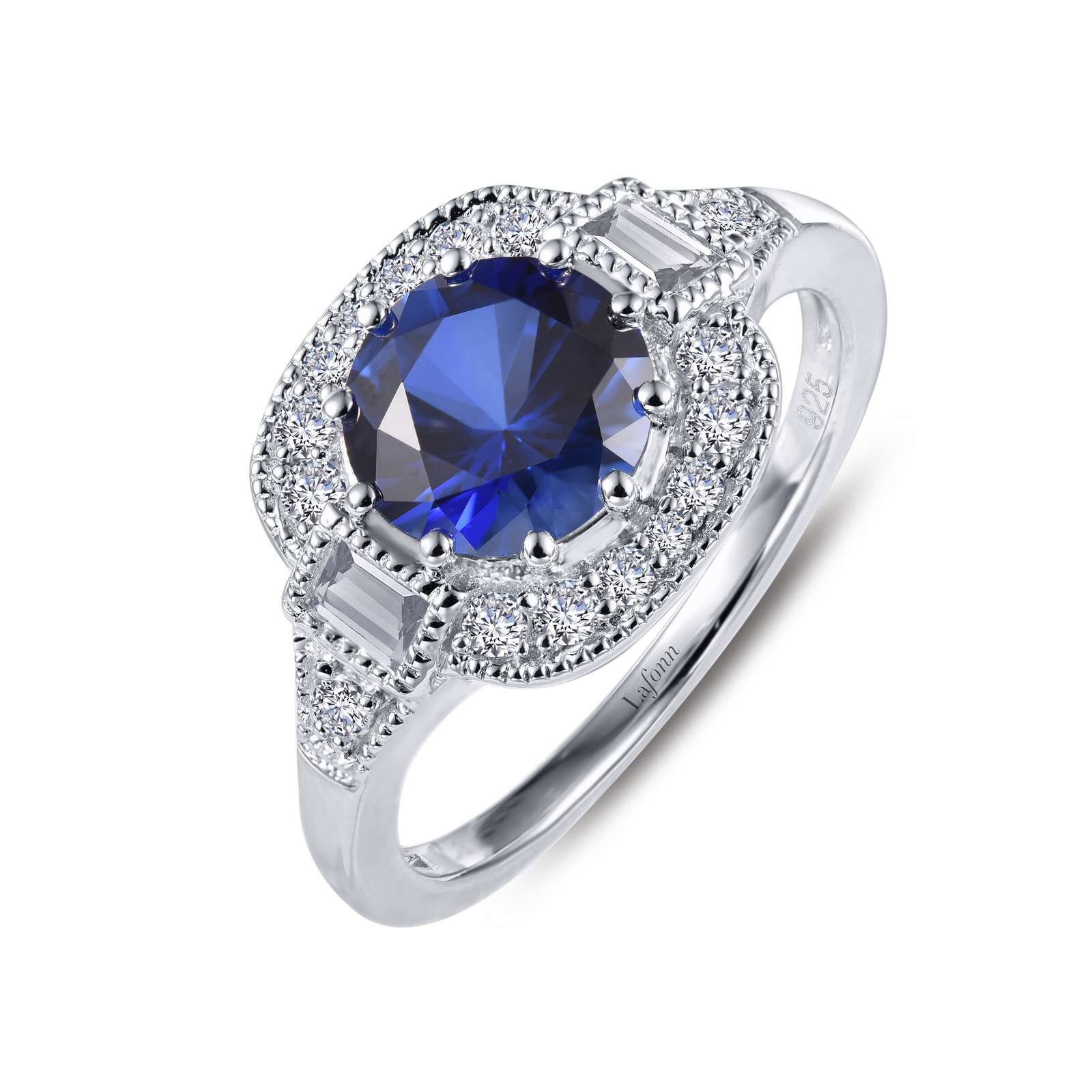 Heritage Synthetic Sapphire Platinum Bonded Ring Griner Jewelry Co. Moultrie, GA