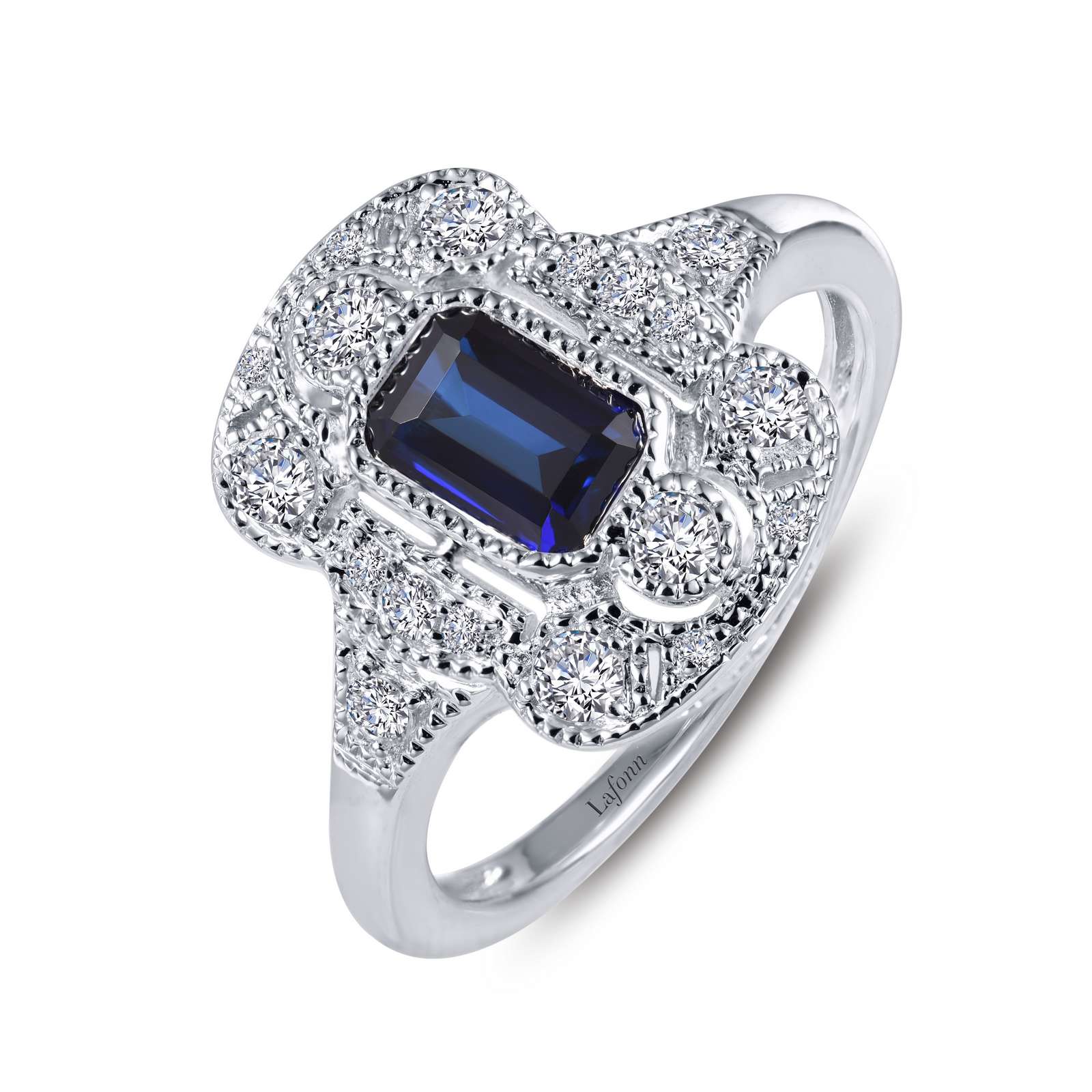 Heritage Synthetic Sapphire Platinum Bonded Ring Armentor Jewelers New Iberia, LA