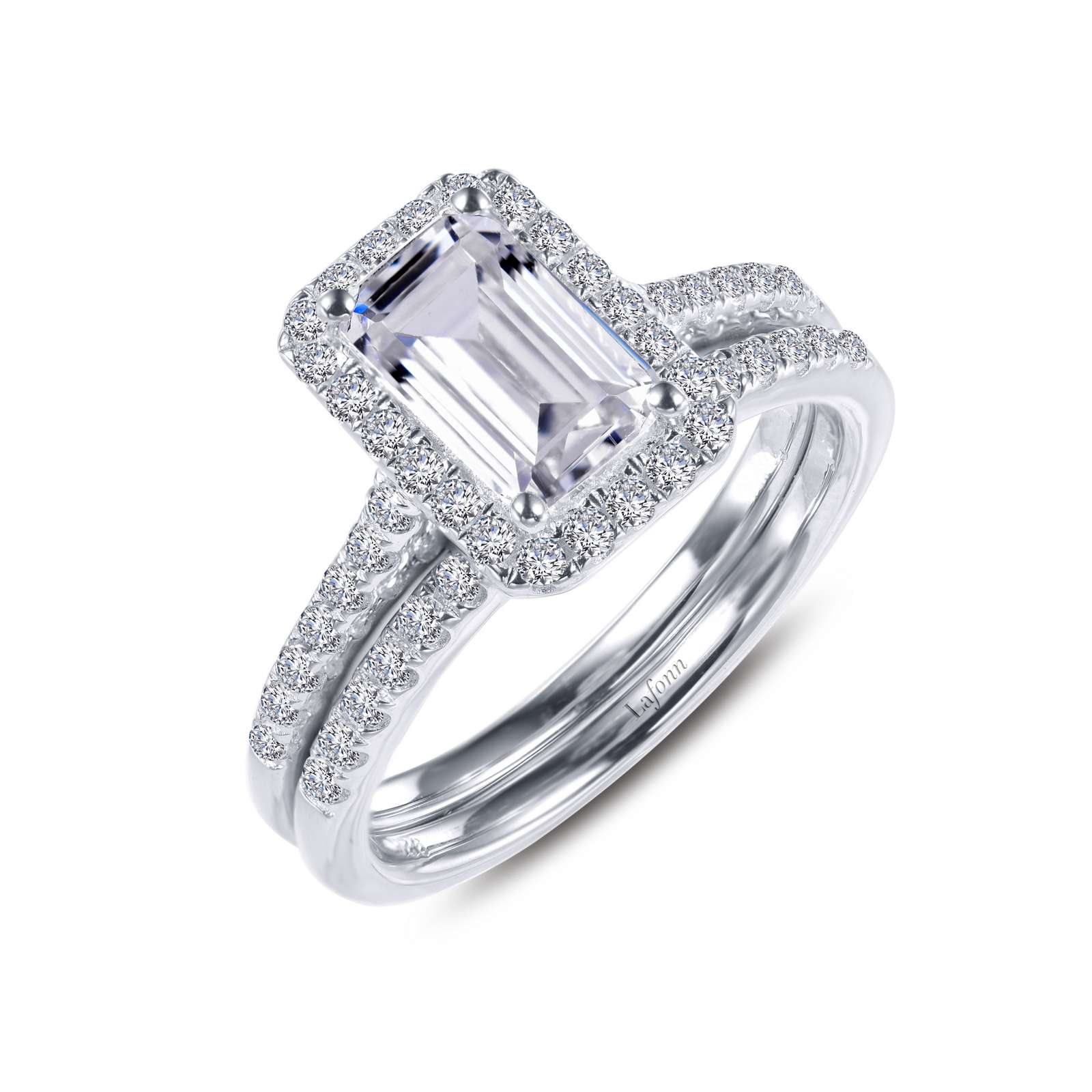 Emerald-Cut Halo Wedding Set Griner Jewelry Co. Moultrie, GA