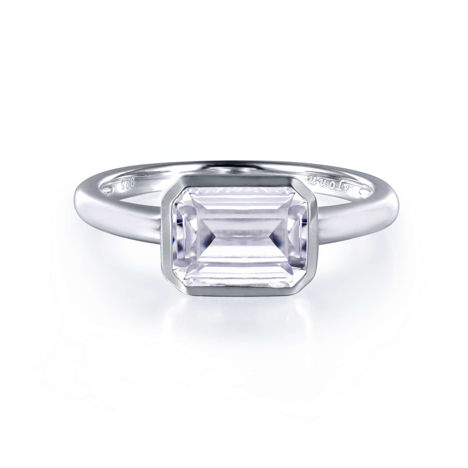 Monte Carlo Simulated Diamond Platinum Bonded Ring Mendham Jewelers Mendham, NJ