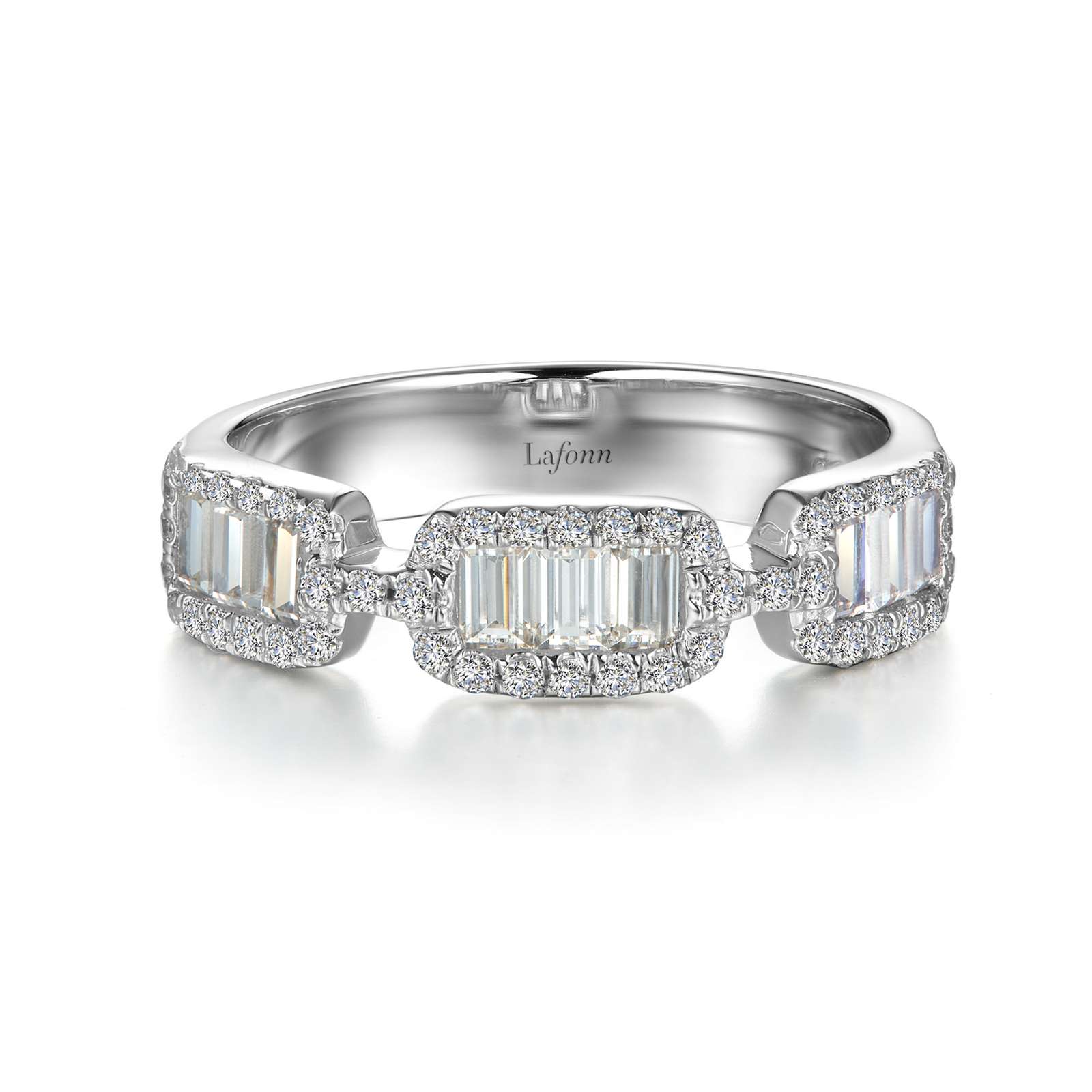 Stackables Simulated Diamond Platinum Bonded Ring Jacqueline's Fine Jewelry Morgantown, WV